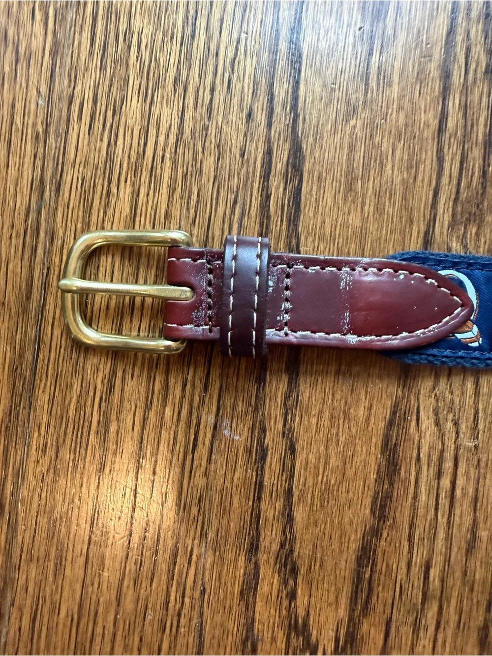 Blue & Brown Quail Hollow Golf Belt